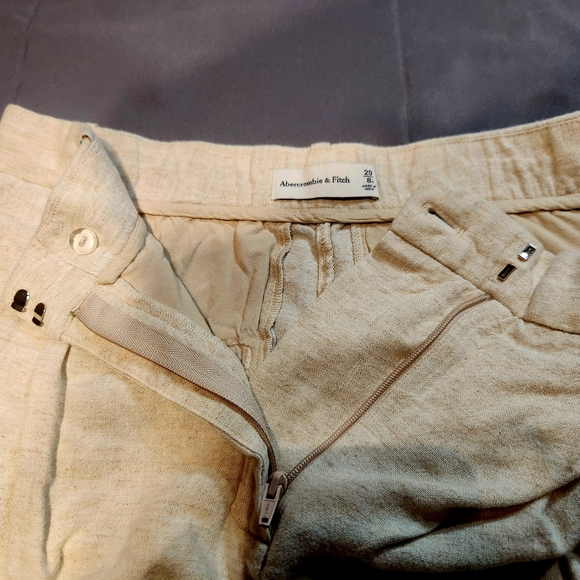 Abercrombie & Fitch Cream Trousers - Picture 3 of 5